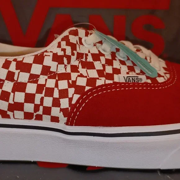 VANS Comfycush Era Men's 7.5/Women's 9 Tear Check Red/White VN0A3WM9V9Z
